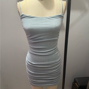 Forever 21 Metallic baby blue Mini Dress
